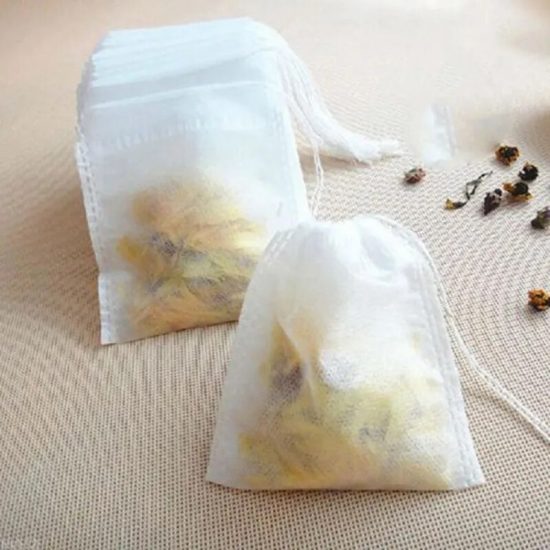 100Pcs/lot Disposable Tea Bags Empty Tea Bag with String Heal Seal Filter Paper for Herb Teabags for Loose Tea - Image 5